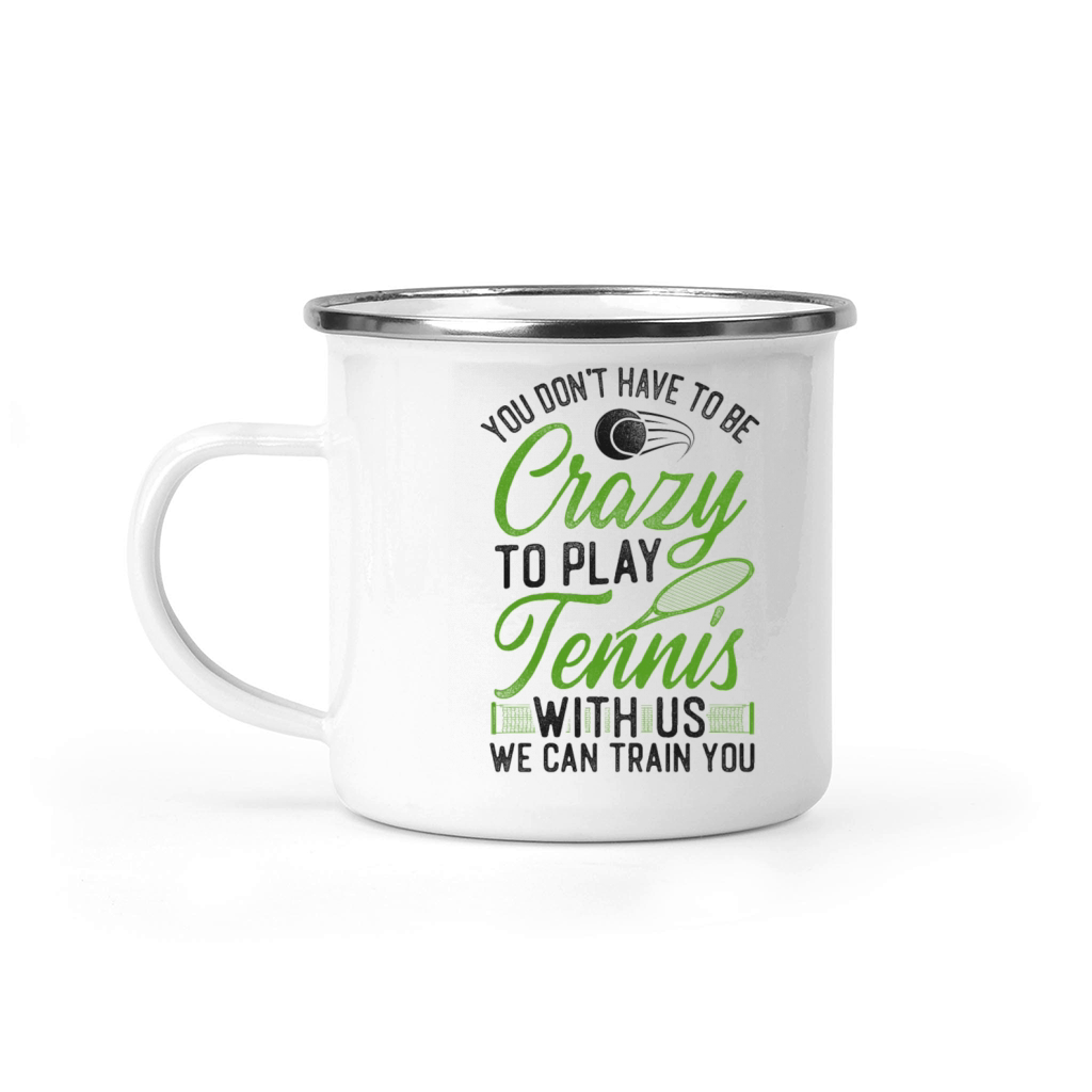 Funny Tennis Player Racket Coach Camping Mug