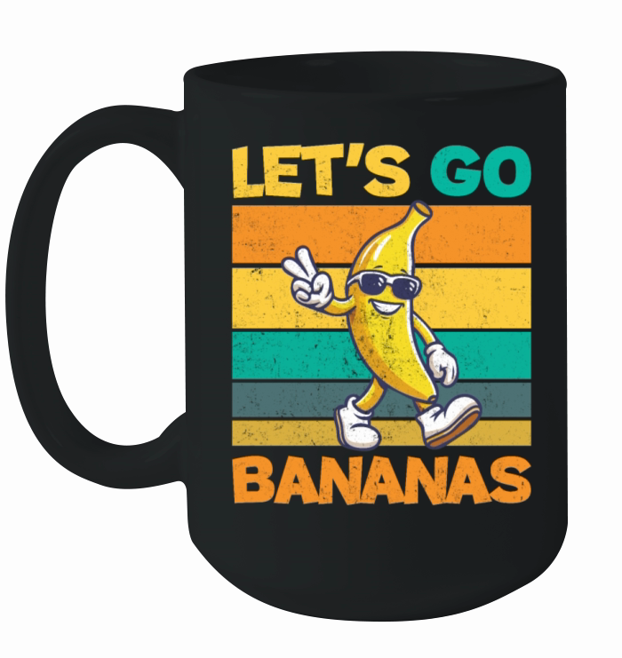 Let Go Banana Retro Vintage Funny Cool Banana Ceramic Mug