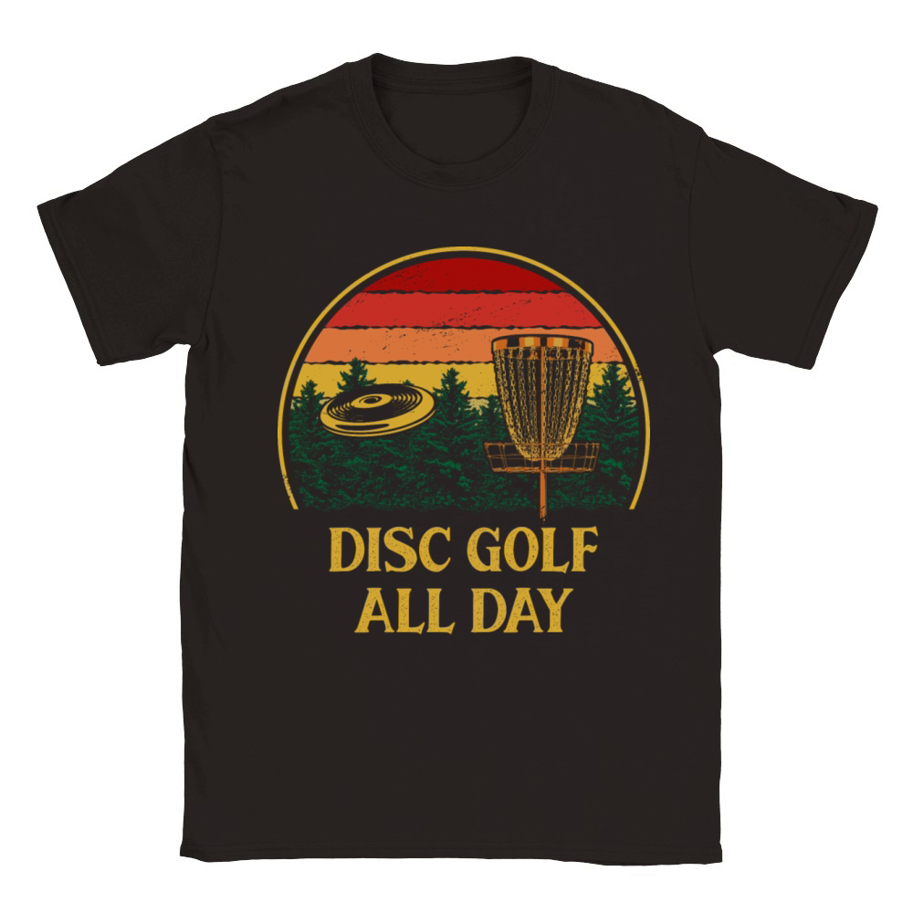 Disc Golf All Day Golfer Sayings Disc Golf Lover Q Classic Kids Crewneck T-shirt