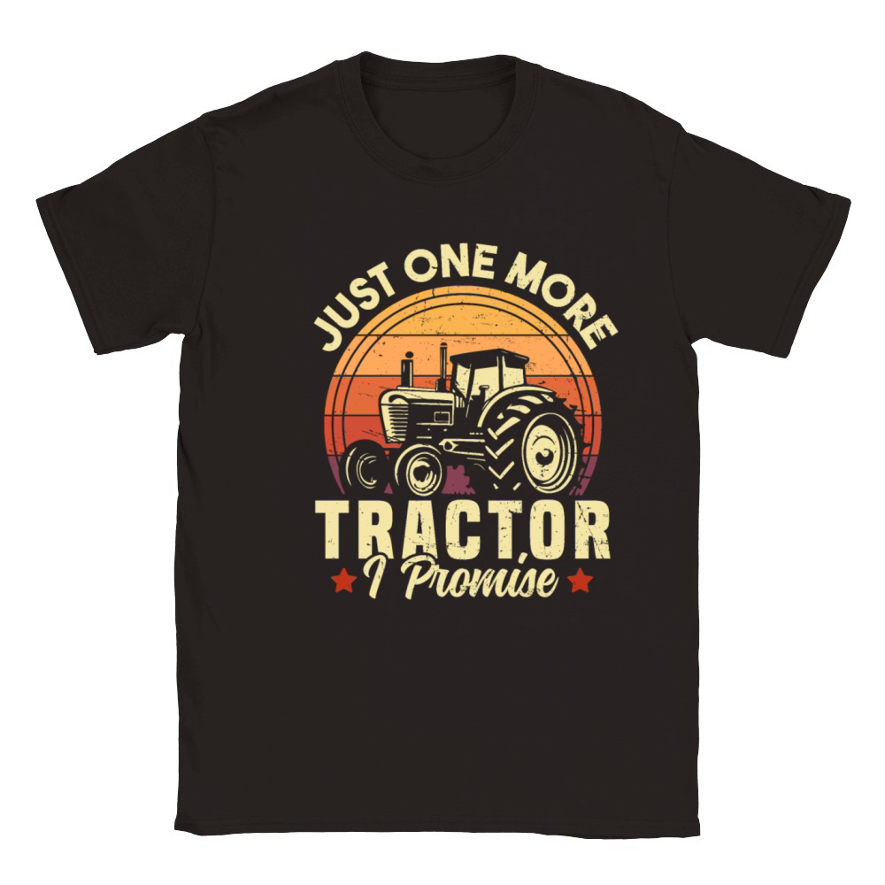 Just One More Tractor I Promise Farming Classic Kids Crewneck T-shirt