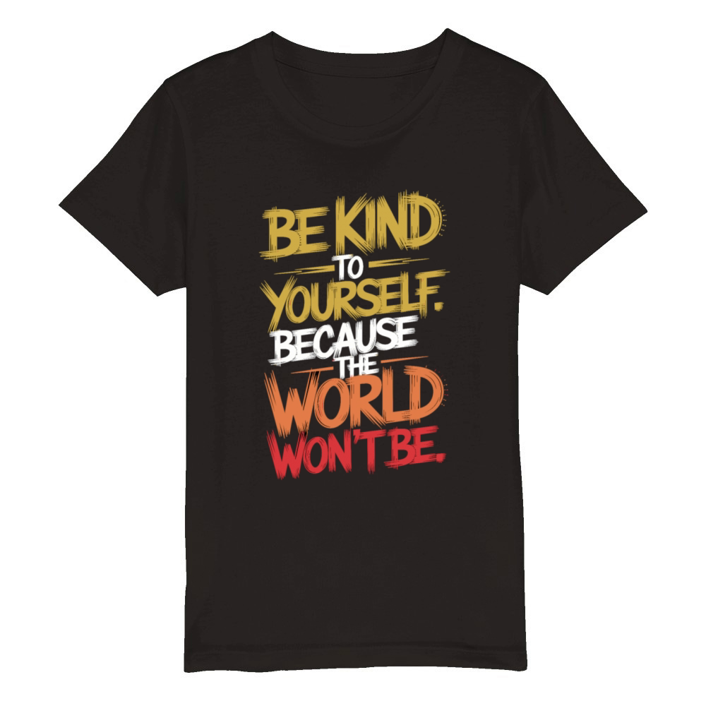 Be Kind to Yourself T-Shirt Organic Kids Crewneck T-shirt