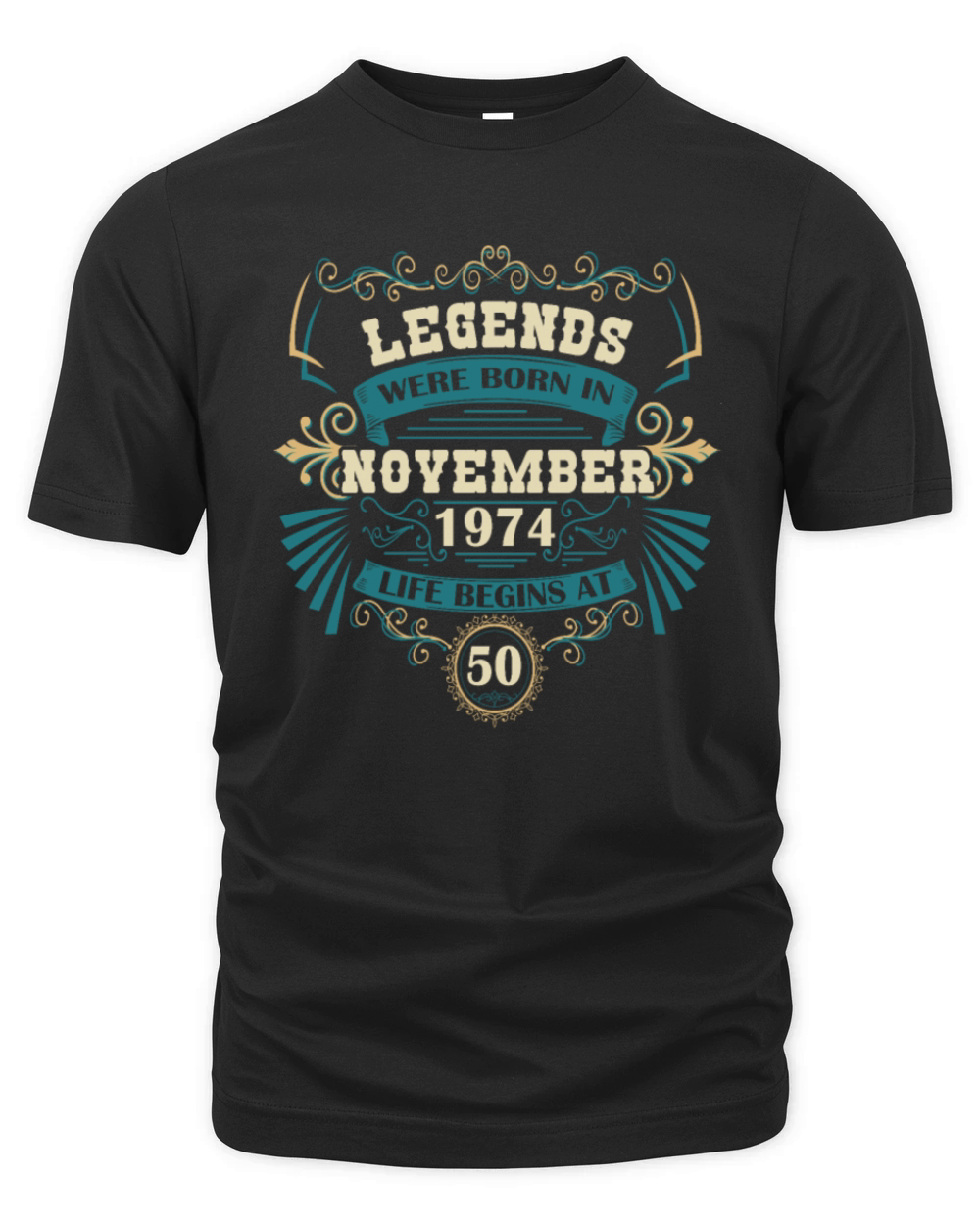 50th birthday legends born 1974 november vintage Organic Unisex T-shirt