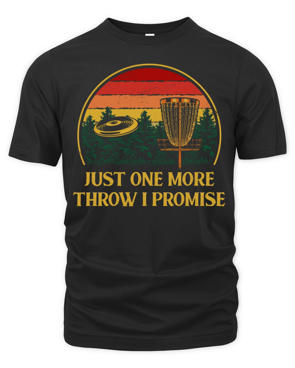 Just One More Throw Disc Golf Sayings Golfer Quote Organic Unisex T-shirt