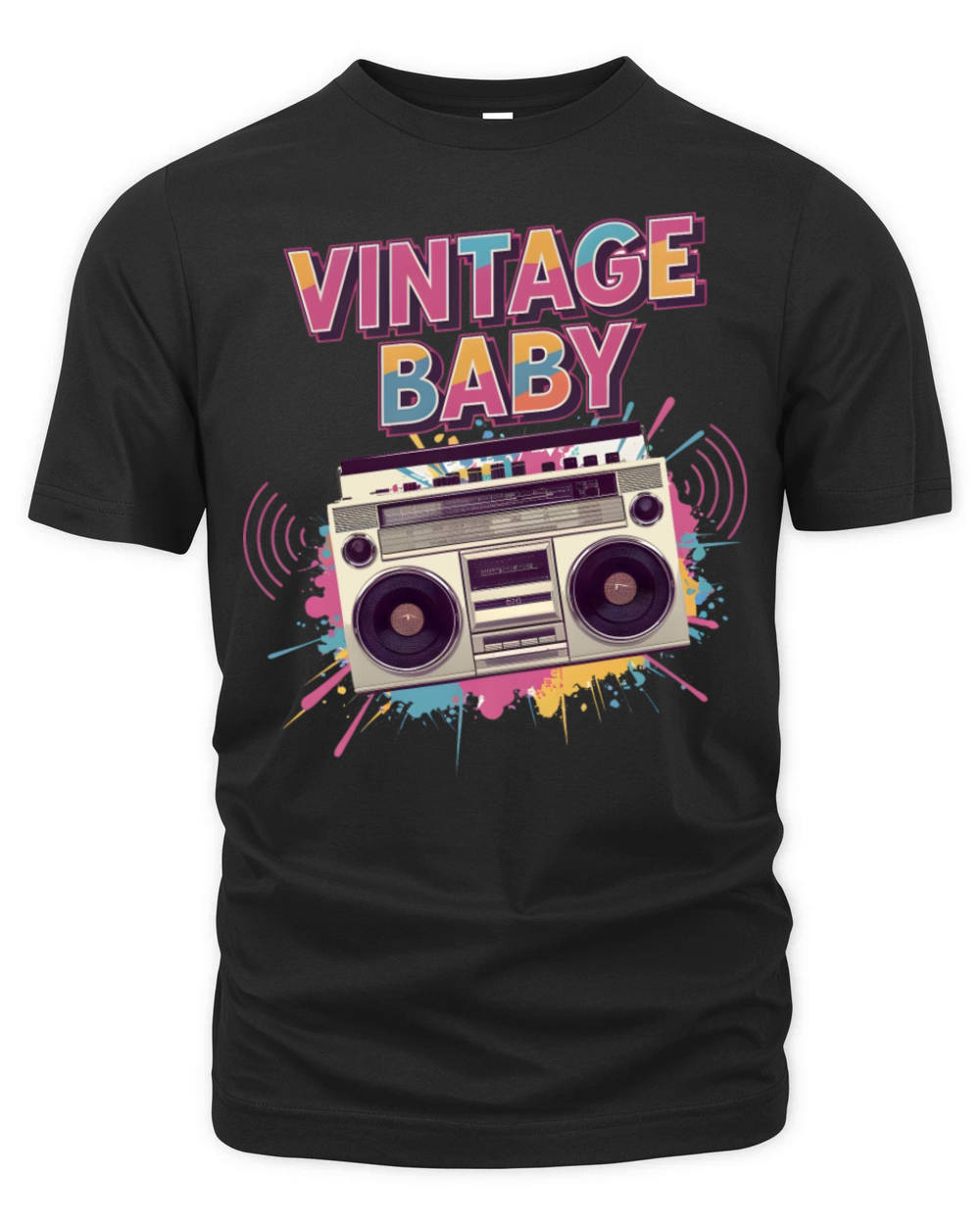 Vintage Baby Radio Organic Unisex T-shirt