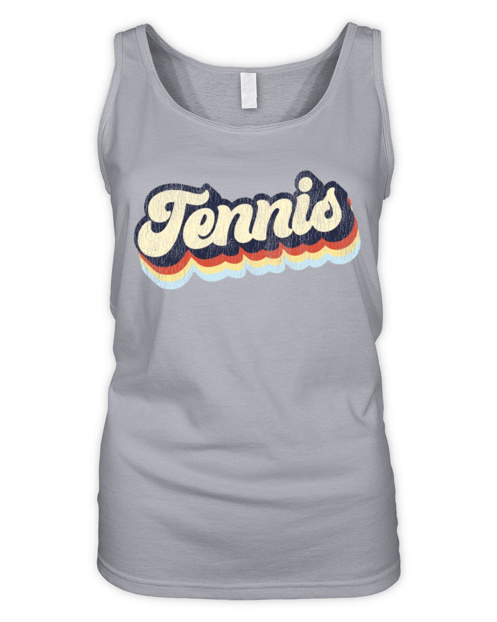 Funny Tennis Player Racket Retro Organic Women's Tank Top