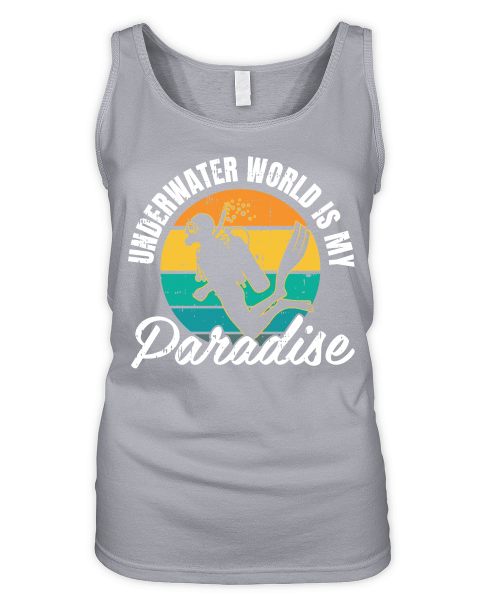 Underwater World Is My Paradise Organic Women's Tank Top