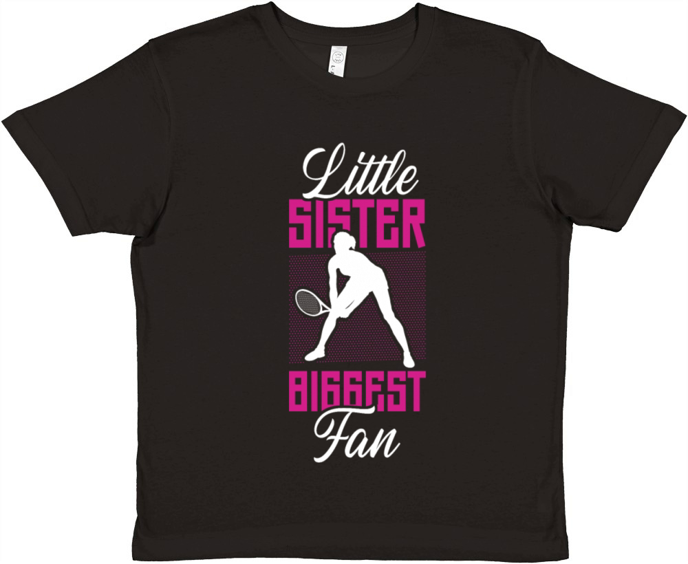 Funny Tennis Player Racket Sister Premium Kids Crewneck T-shirt