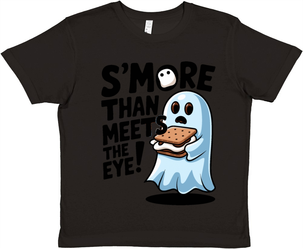 Smore than meets the eye Ghost With Smore Premium Kids Crewneck T-shirt