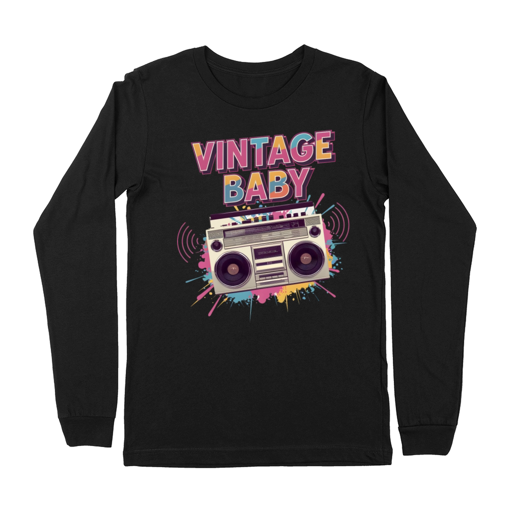 Vintage Baby Radio Premium Long Sleeve