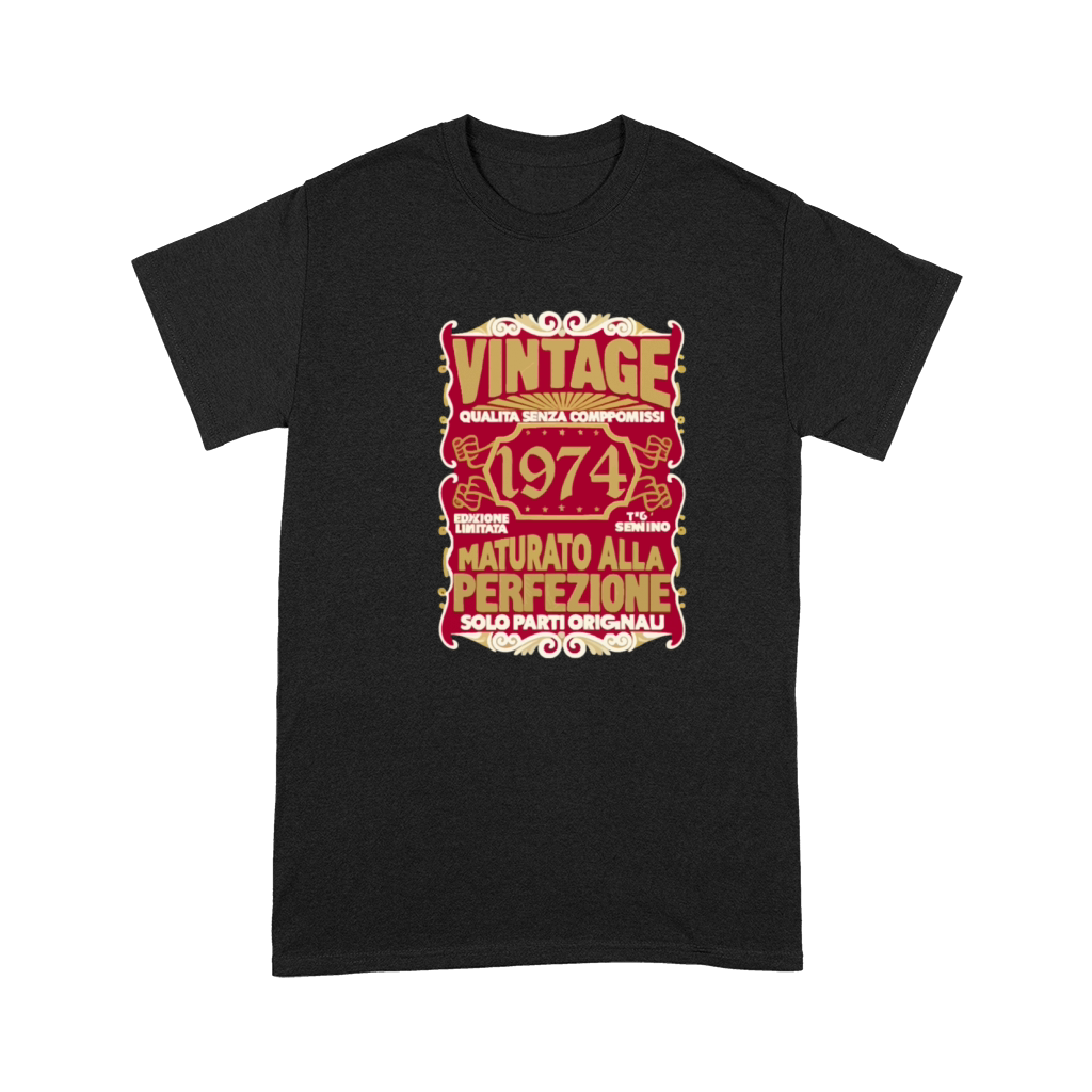 50 Compleanno 50 Uomo Anni Retro Vintage 1974 Reg Premium T-shirt