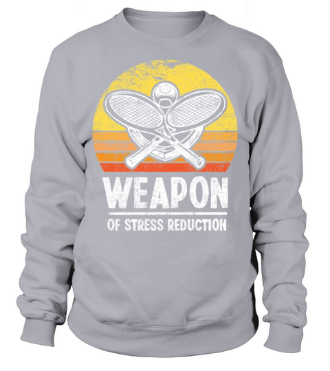 Funny Tennis Player Racket Retro Sweatshirt Unisex