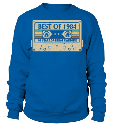 Vintage 1984 Cassette 40th Birthday Gift Sweatshirt Unisex