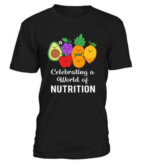 Nutrition Food Cute Fruit And Veggie Nutritionist T-Shirt Unisex