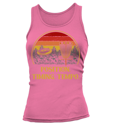 Position Timing Tempo Disc Golf Strategy Golfer Te Tank top Woman