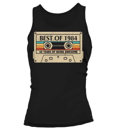 Vintage 1984 Cassette 40th Birthday Gift Tank top Woman