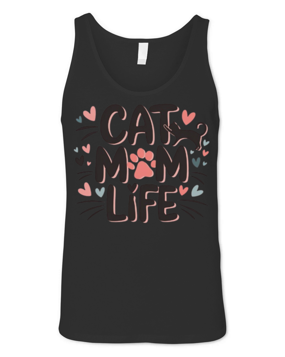 Cat Mom Life Unisex Jersey Tank