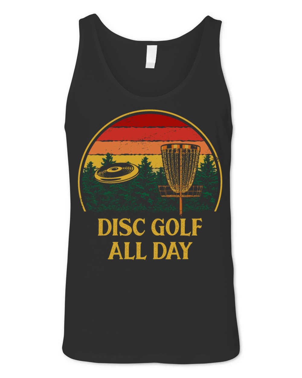 Disc Golf All Day Golfer Sayings Disc Golf Lover Q Unisex Jersey Tank
