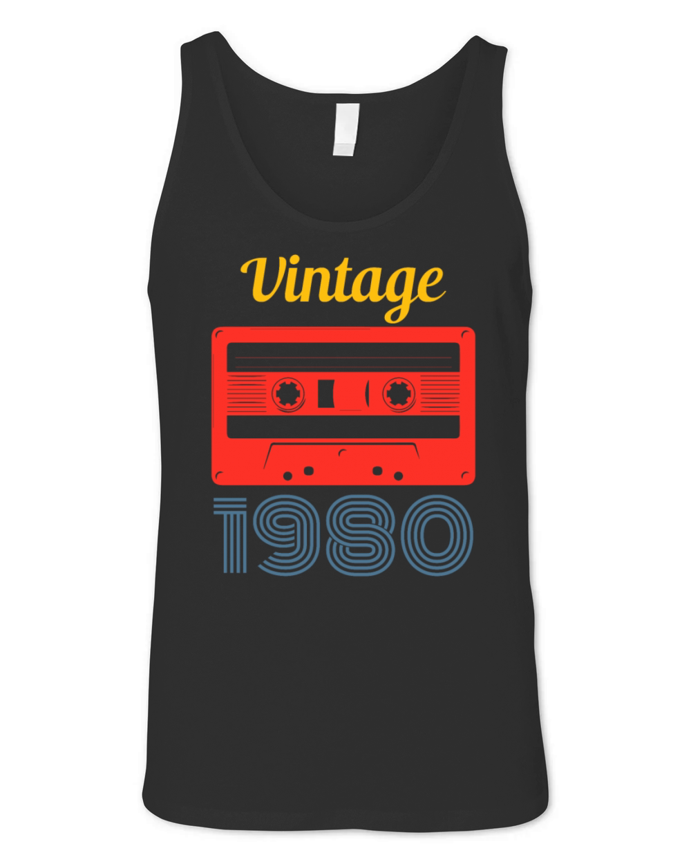 Vintage Music Unisex Jersey Tank