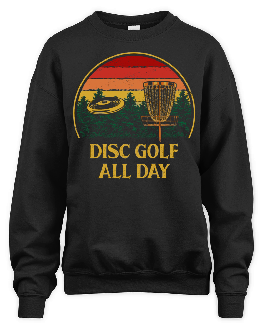 Disc Golf All Day Golfer Sayings Disc Golf Lover Q Unisex Premium Crewneck Sweatshirt