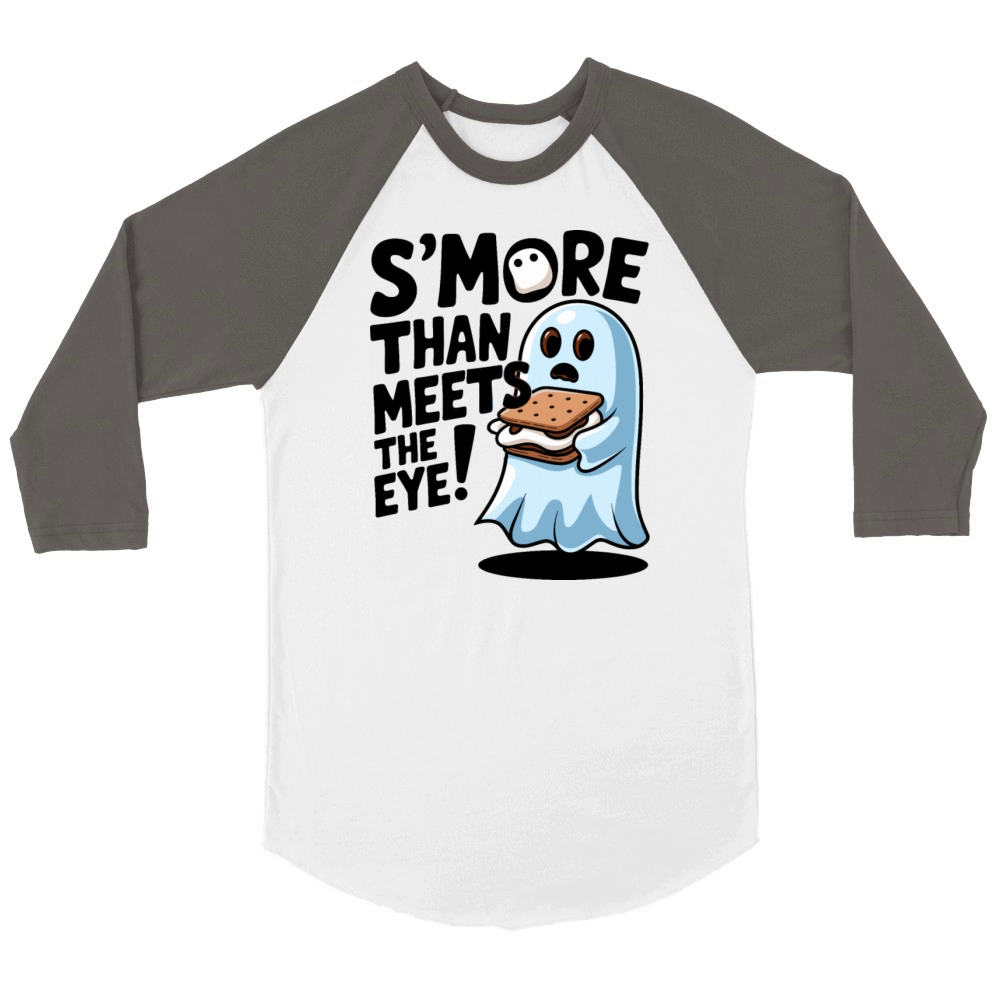 Smore than meets the eye Ghost With Smore Unisex ¾ sleeve Raglan T-shirt