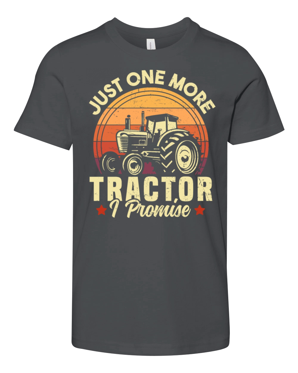 Just One More Tractor I Promise Farming Youth Unisex Jersey Tee