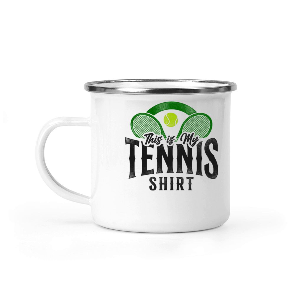 Funny Tennis Player Racket This Is Camping Mug