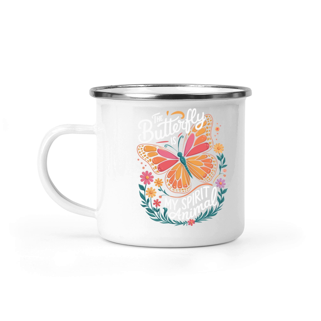 The Butterfly Is My Spirit Animal Camping Mug