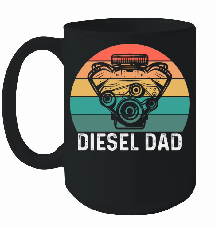 Vintage Diesel Mechanic Saying For Mechanic Dad Ceramic Mug