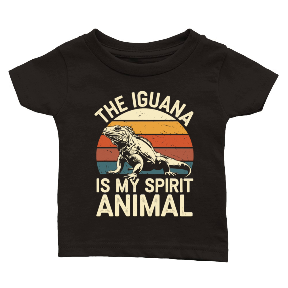 The Iguana Is My Spirit Animal Classic Baby Crewneck T-shirt