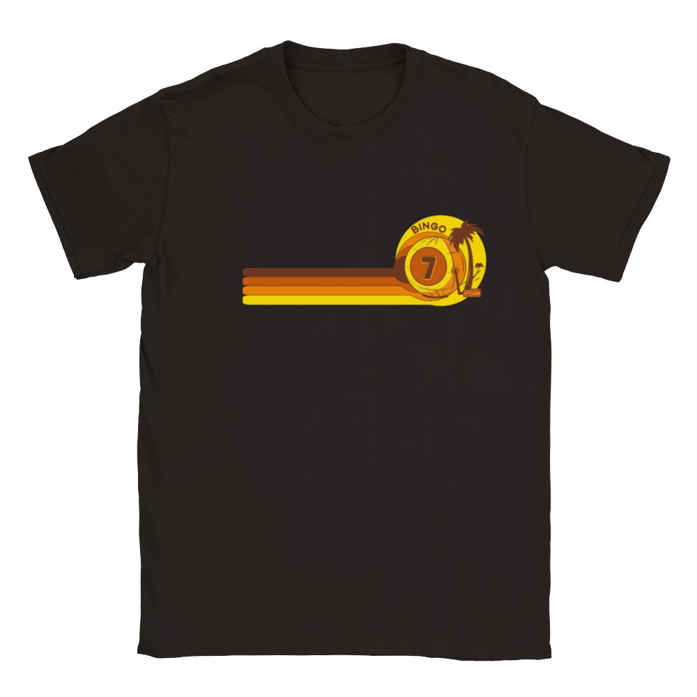Bingo-Player Bingo-Game Bingo-Night Vintage 70s Classic Kids Crewneck T-shirt