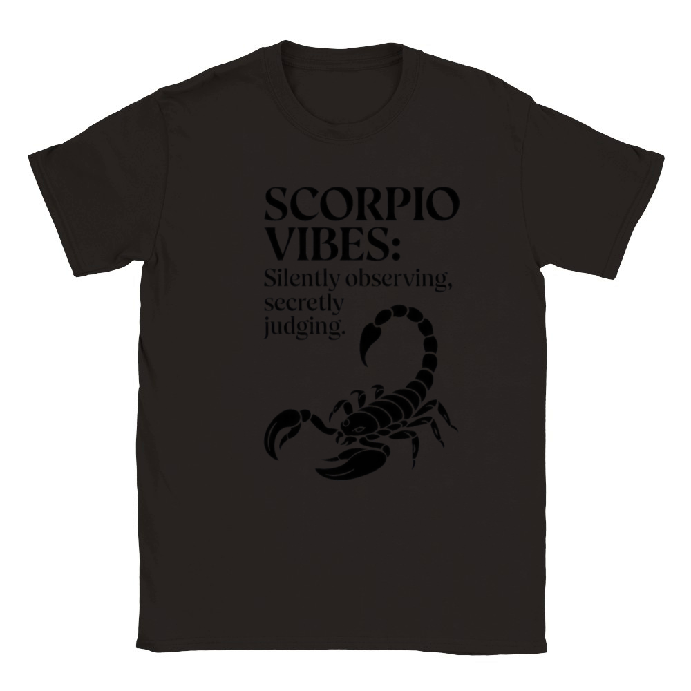 Funny Scorpio Zodiac Quote Classic Kids Crewneck T-shirt
