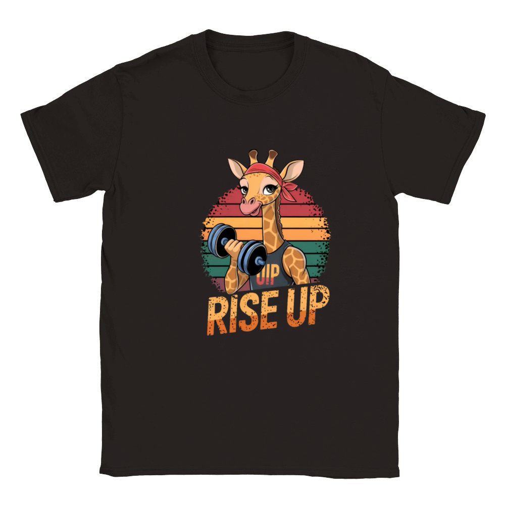 Gym motivation gym rise up Classic Kids Crewneck T-shirt