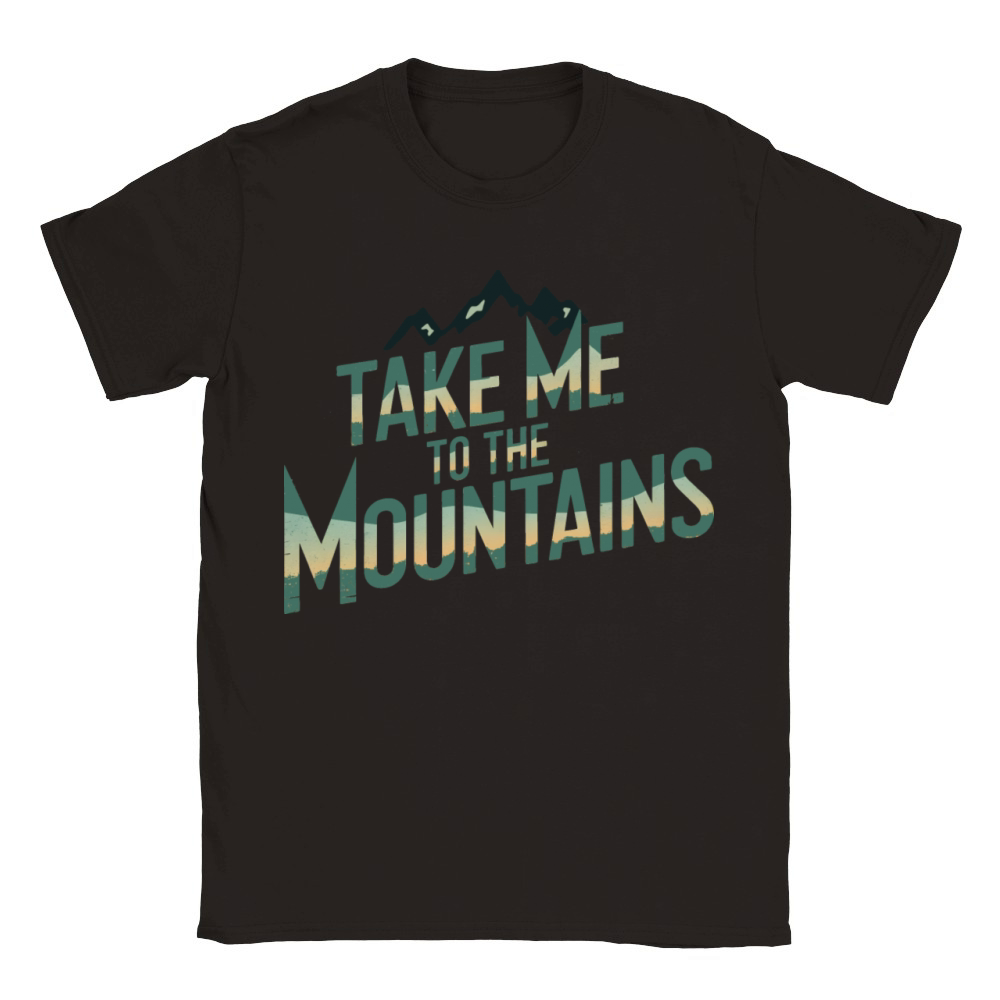 quotes Take me to the mountains Classic Kids Crewneck T-shirt