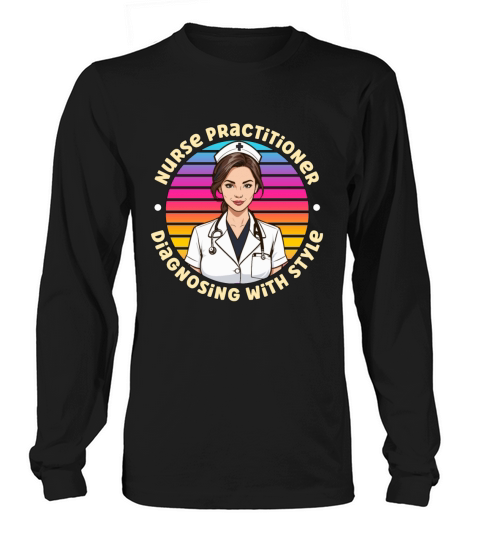 Nurse Practitioner Diagnosing With Style Medical Long sleeved Unisex