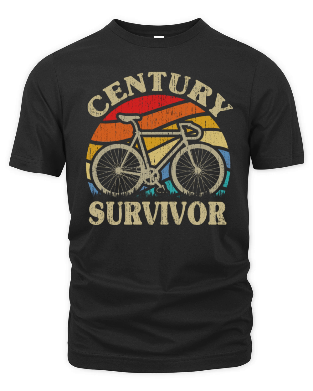 Century Survivor 100 Mile Bicycle Road Cycling Organic Unisex T-shirt