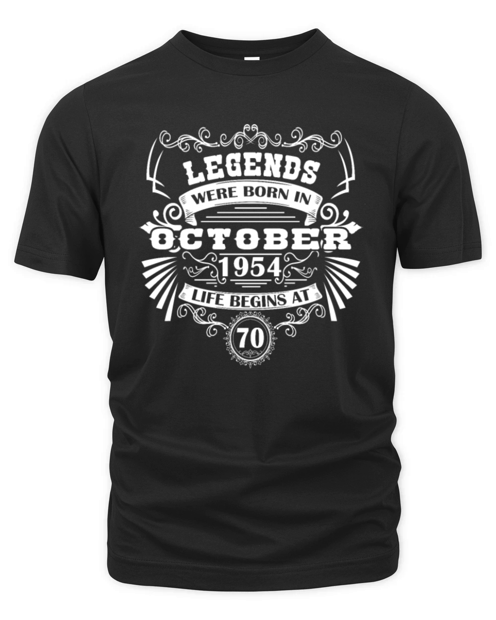 Legends born October 1954 vintage Western Organic Unisex T-shirt