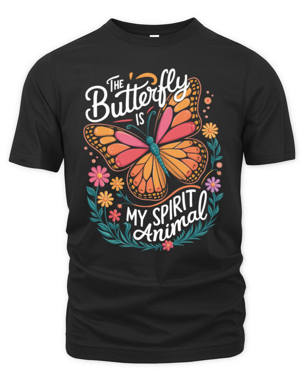 The Butterfly Is My Spirit Animal Organic Unisex T-shirt