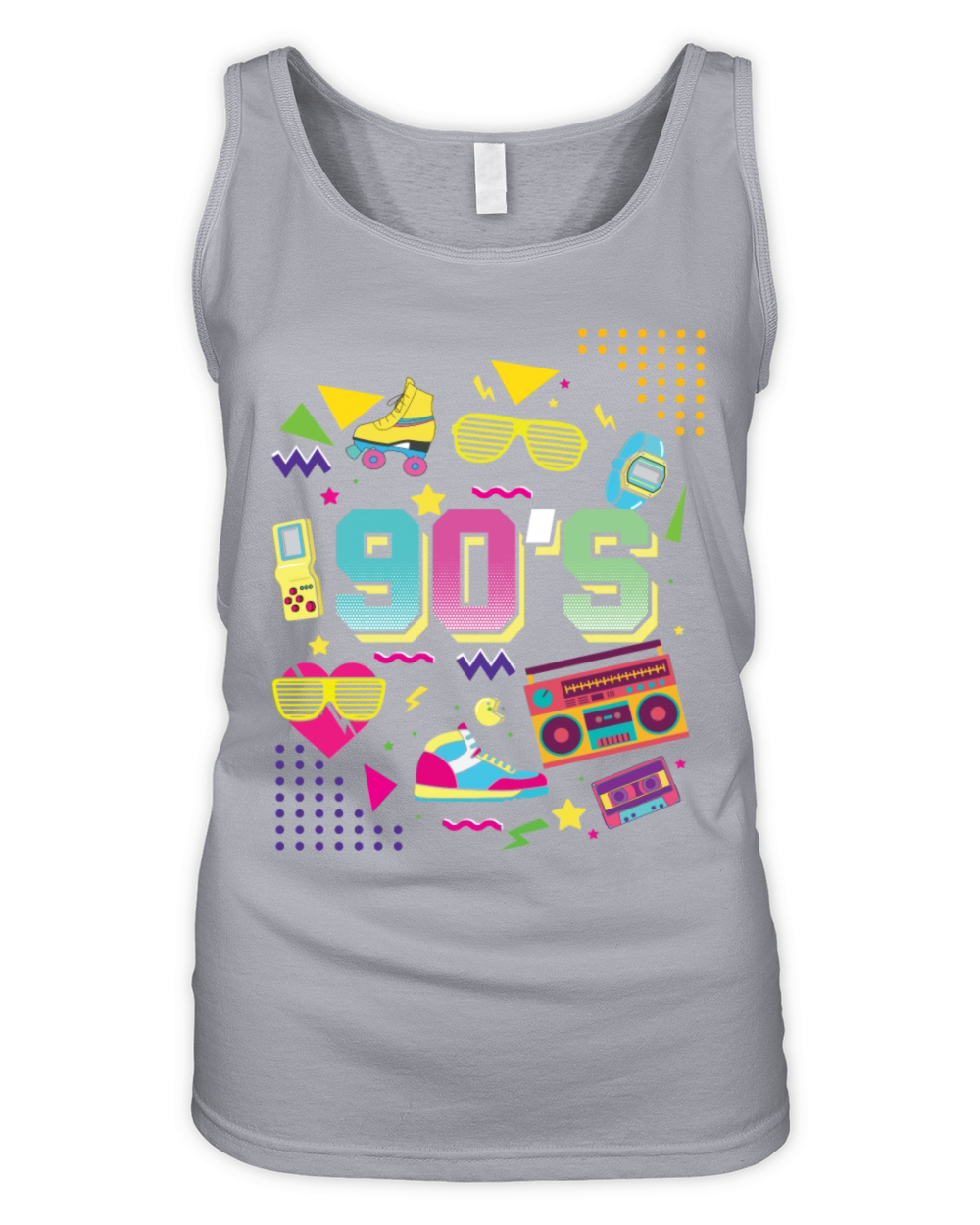 90s I love The 90s Vintage Retro Nineties Costume Organic Women's Tank Top