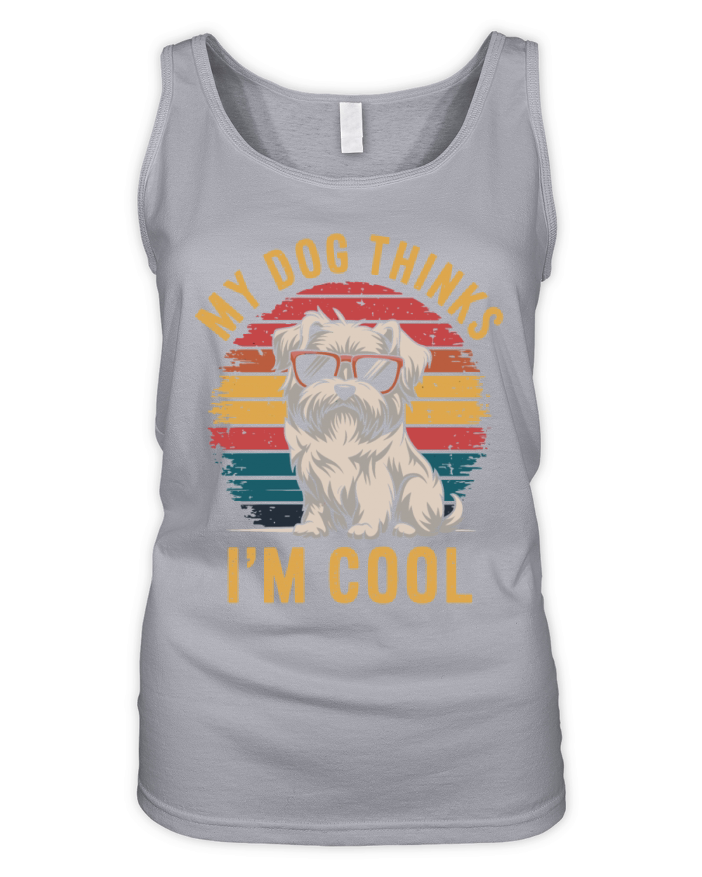 Maltese Dog My Dog Thinks Im Cool Organic Women's Tank Top