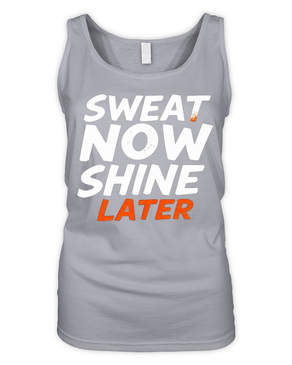 Sweat Now Shine Later Motivational Motif 3 Organic Women's Tank Top