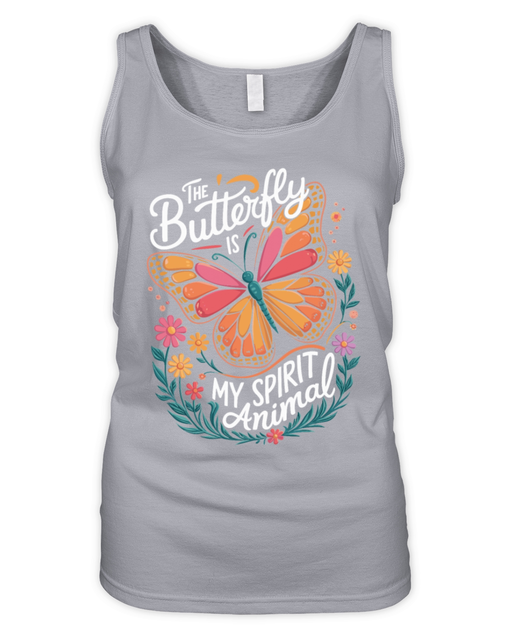 The Butterfly Is My Spirit Animal Organic Women's Tank Top