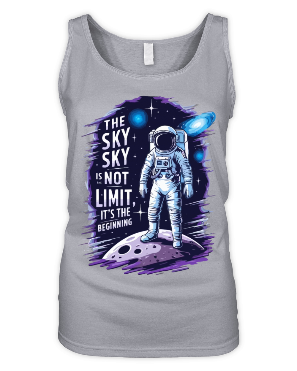 The sky is not the limit it s the beginning Organic Women's Tank Top