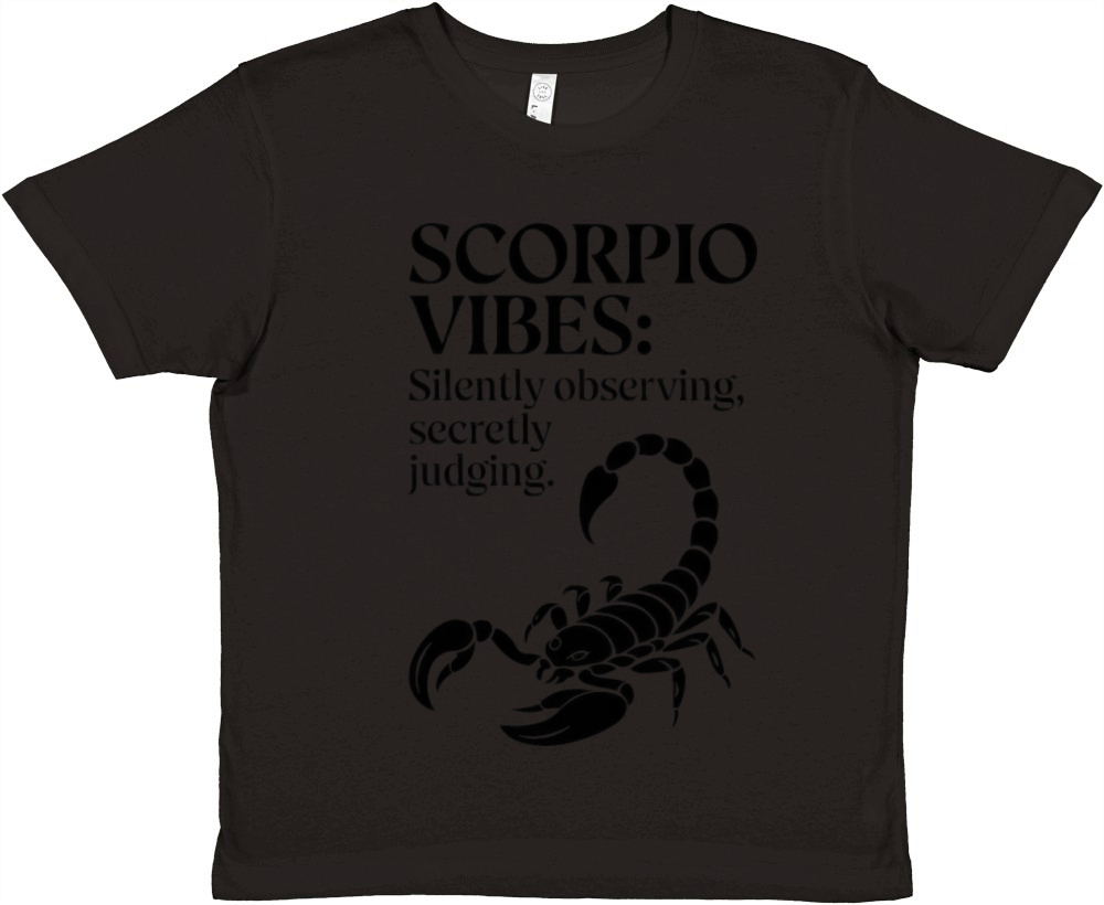 Funny Scorpio Zodiac Quote Premium Kids Crewneck T-shirt