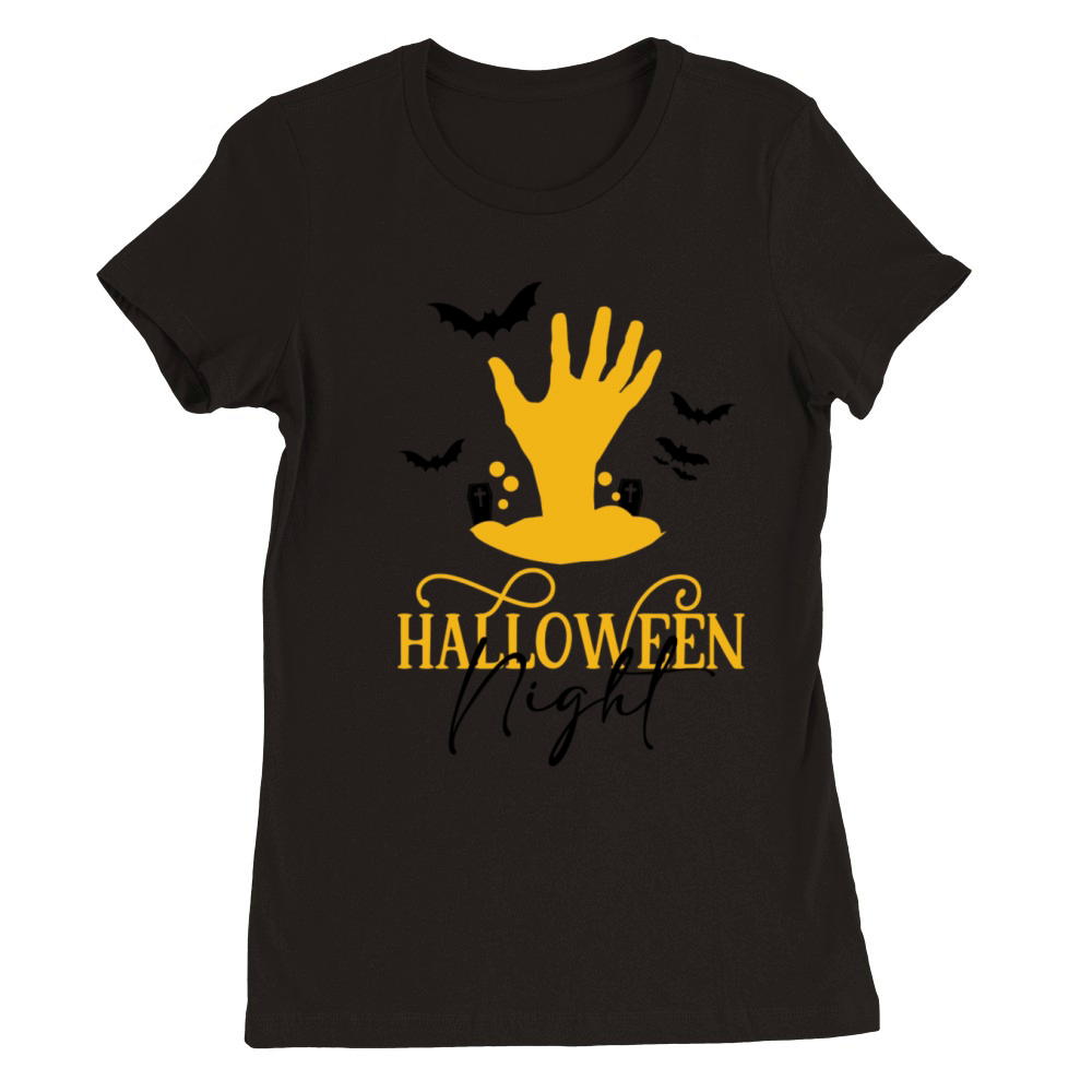 HALLOWEEN NIGHT Premium Womens Crewneck T-shirt