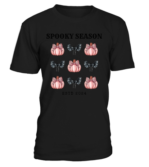 Spooky Season 2024 Grid Halloween Autumn Season T-Shirt Unisex