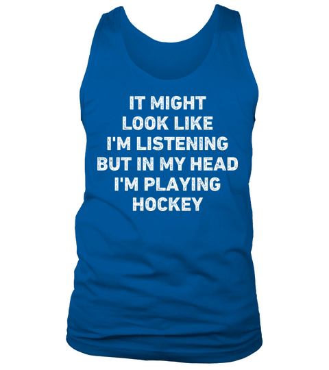 Hockey Player Funny Tank Top Unisex