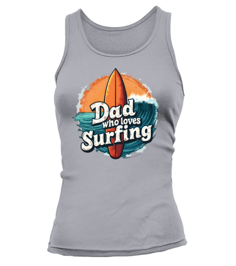 Vintage Surfboard Graphic for Surfing Dads Tank top Woman
