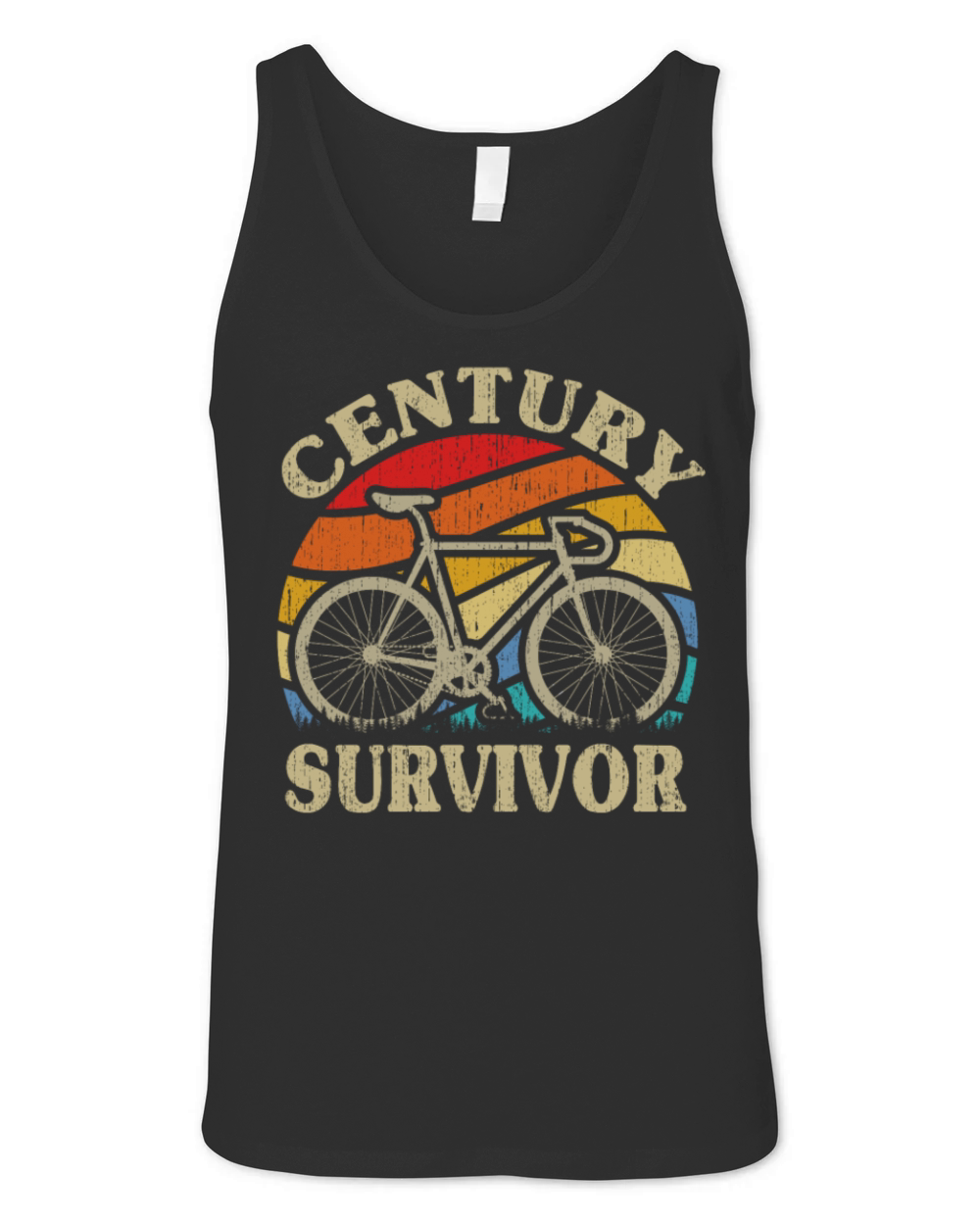 Century Survivor 100 Mile Bicycle Road Cycling Unisex Jersey Tank