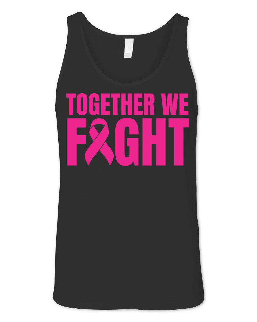Pink Together We Fight Breast Cancer Unisex Jersey Tank