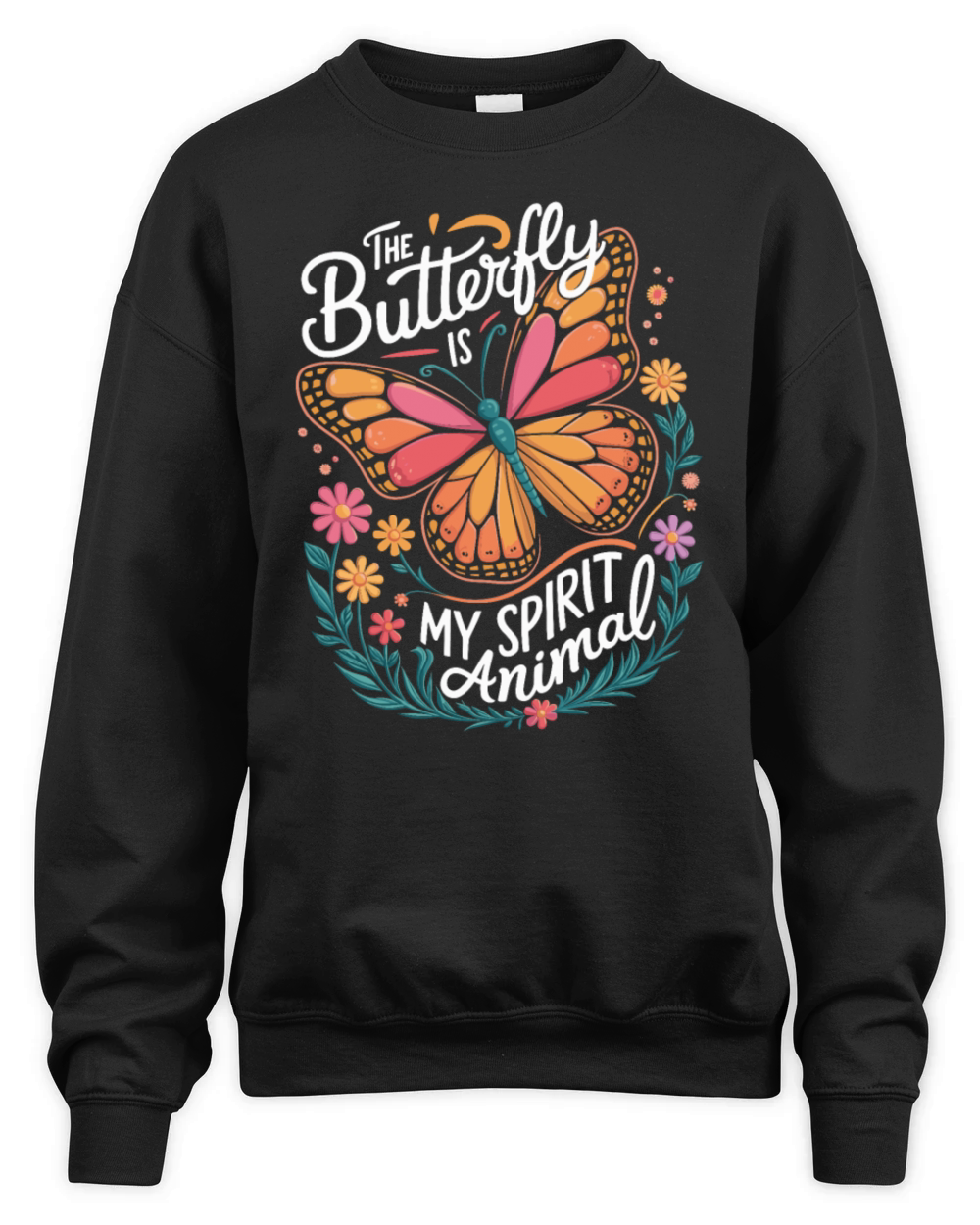 The Butterfly Is My Spirit Animal Unisex Premium Crewneck Sweatshirt